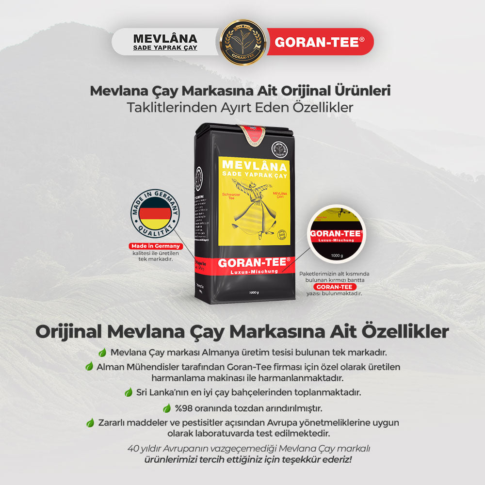 Orijinal Mevlana Çay Ürünlerini Taklitlerinden Ayırt Eden Özellikler
