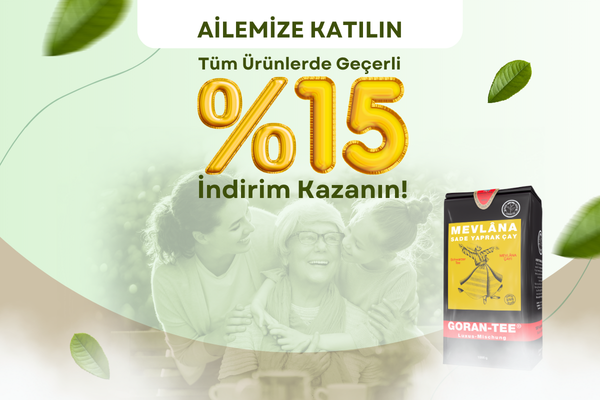 3. Adım: Ailemize katılın, %15 indirim kazanın