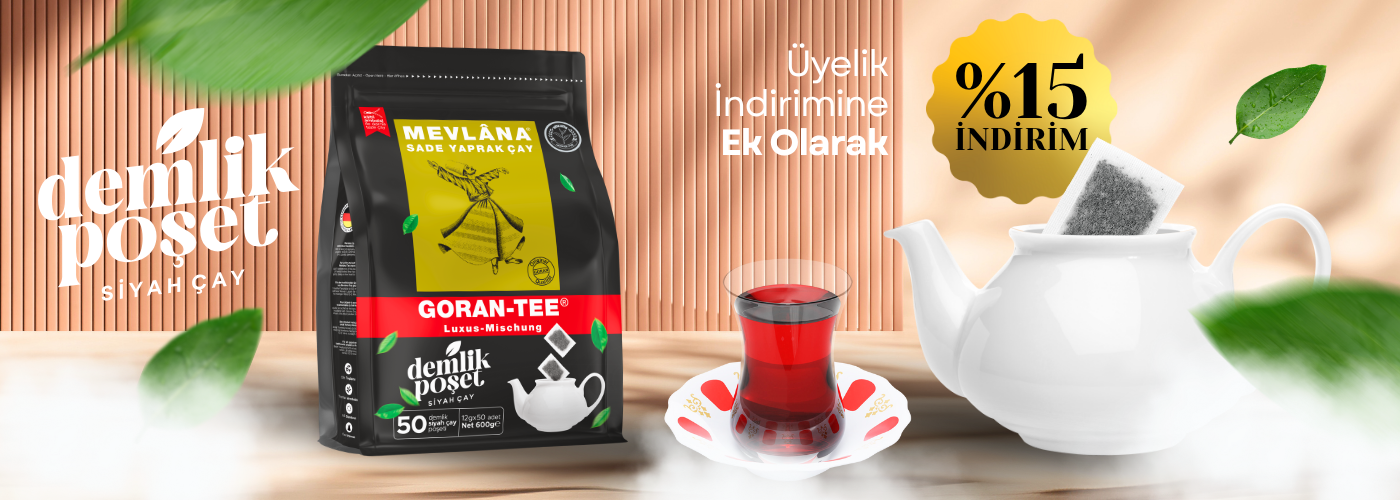 Demlik Poşet’e Özel Üyelik İndirimine Ek %15 Tanışma İndirimini Kaçırma! 1 mevlana cay kampanya banner 2