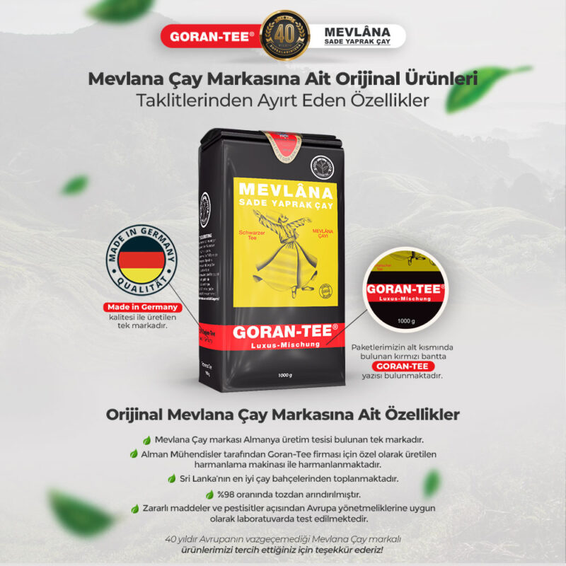 Goran Tee – Mevlana Çay 1000g (1 Adet) - Görsel 2