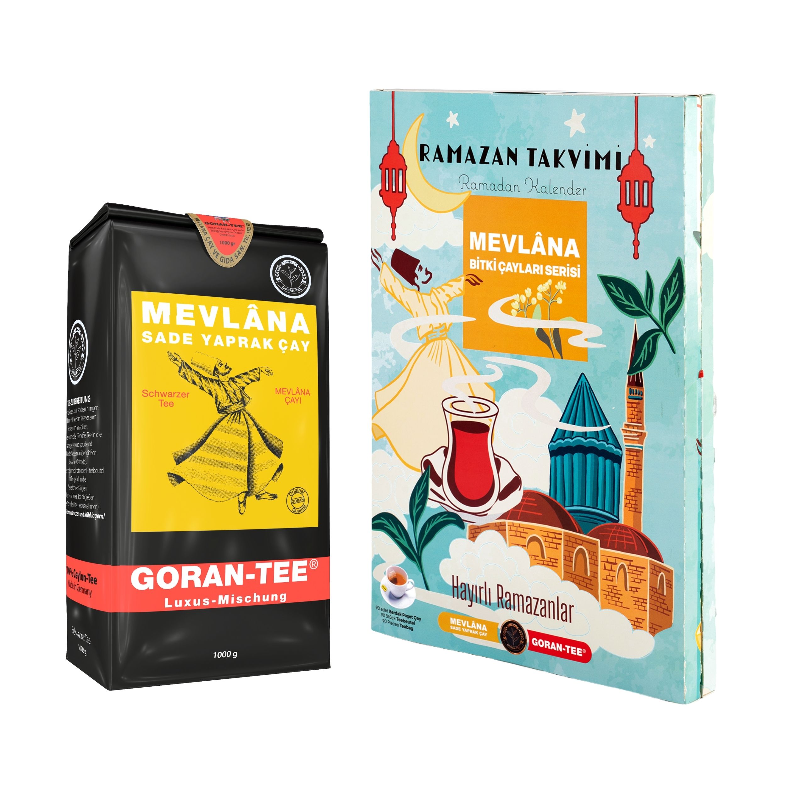 Mevlana 2’li Set 1 Kg Çay  + Ramazan Takvimi  Karışık Bitki Çayı Seti