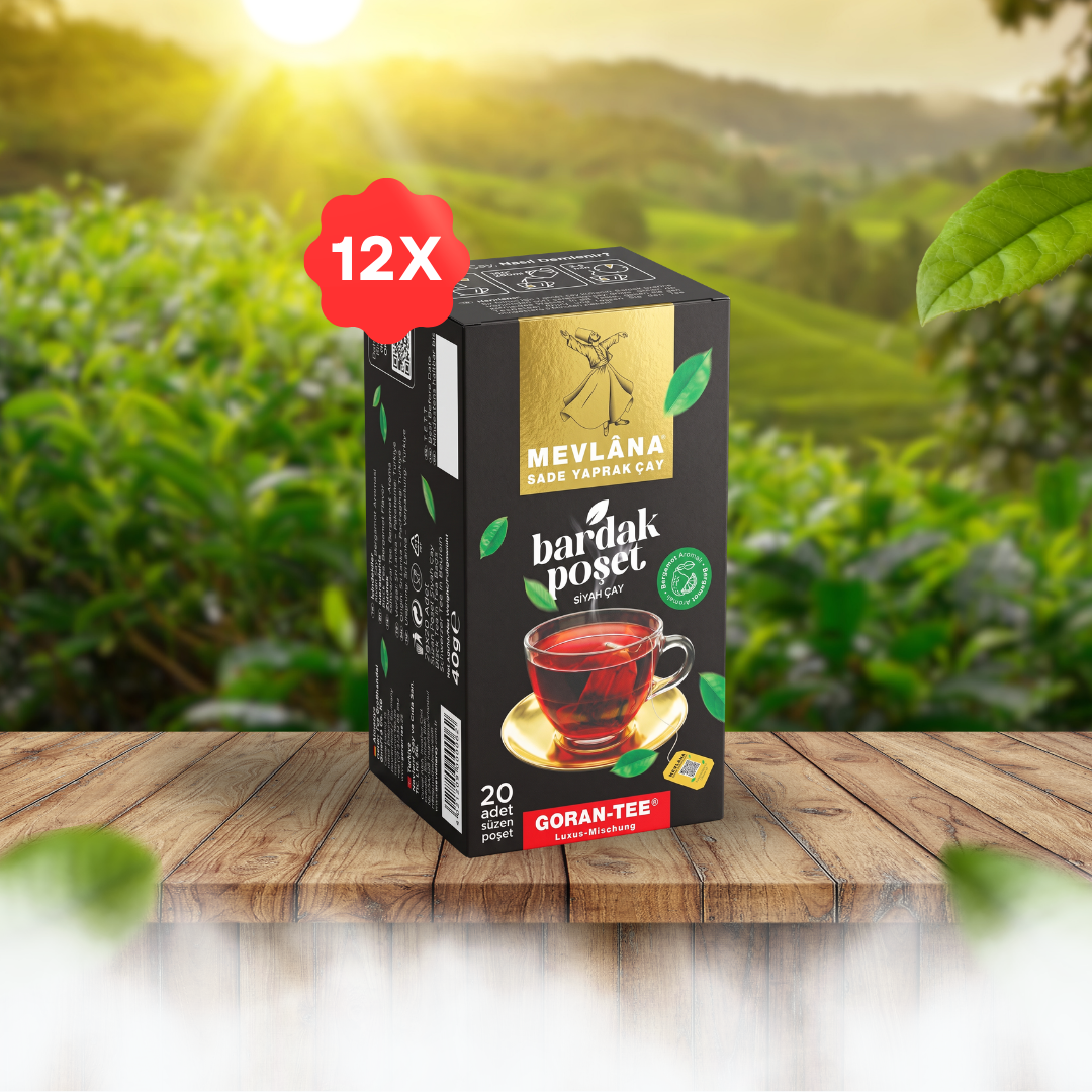 Mevlana Çay Bardak Poşet Siyah 20 li (12 KUTU) 2 Mevlana Çay Bardak Poşet Siyah 20 li (12 KUTU) - Görsel 2